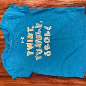 Under Armour Blue and Yellow Short Sleeve Tee